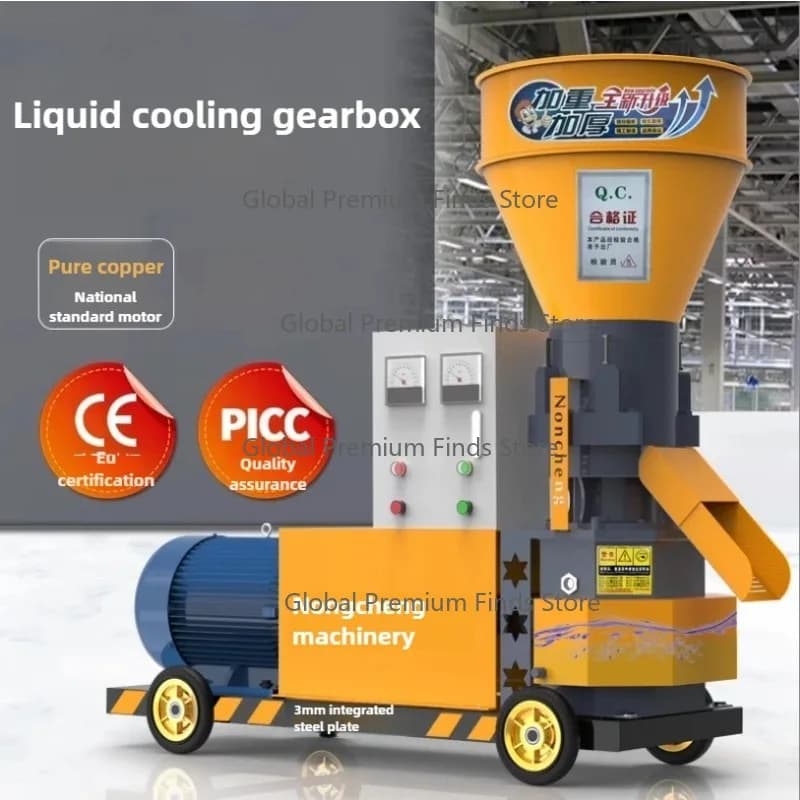 Automatic Feed Pellet Mill Small Home Pellet Mill Breeding Chicken Pig Cow Sheep Pellet Making Machine