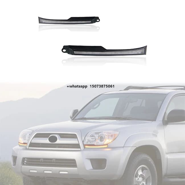 LUMA Accessories Auto 1pair Daytime Running Light Strip Fog Turn Signal Driving Lamp Fit for 2006-2009 4runner Hilux Surf