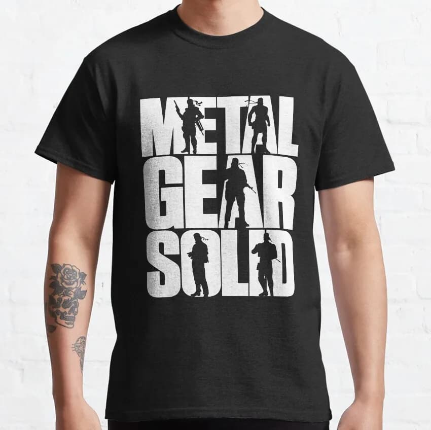 Metal Gear Solid snake big boss MGSV foxhound the phantom pain diamond dogs Pure Cotton Large size printed t-shirt for men