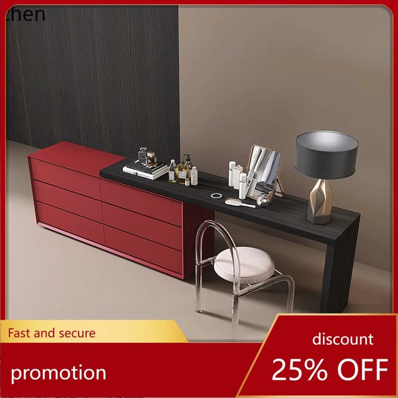 HXL Dressing Table Simple Style Bedroom High-end Makeup Table Storage Chest