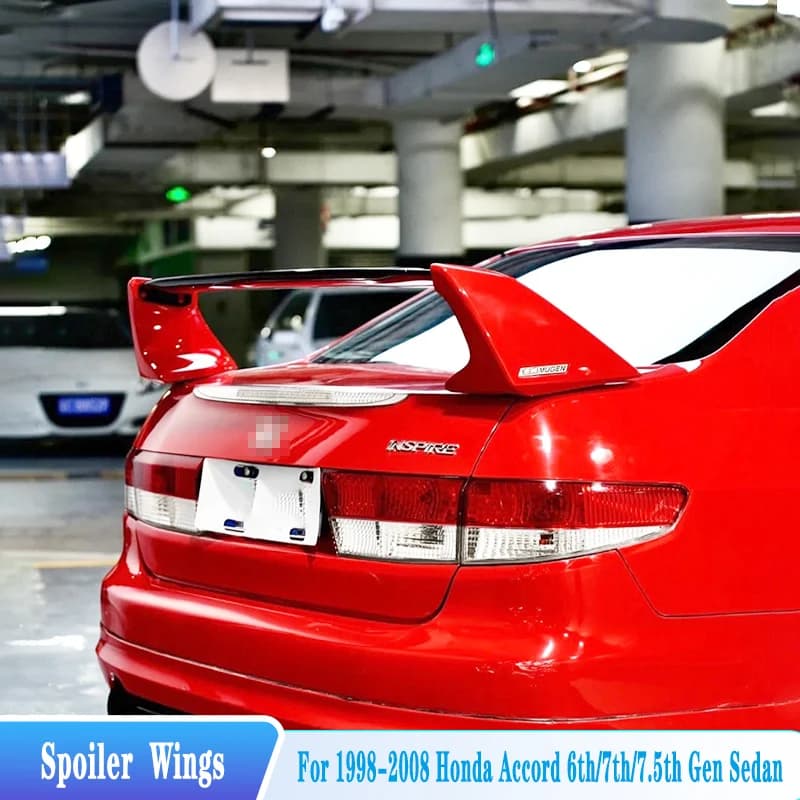 For 1998-2016 Honda Accord CG5 CM4 CM5 Car Rear Trunk Spoiler Lip Wings ABS Plastic Car Exterior Tuning Trim BodyKit Accessories