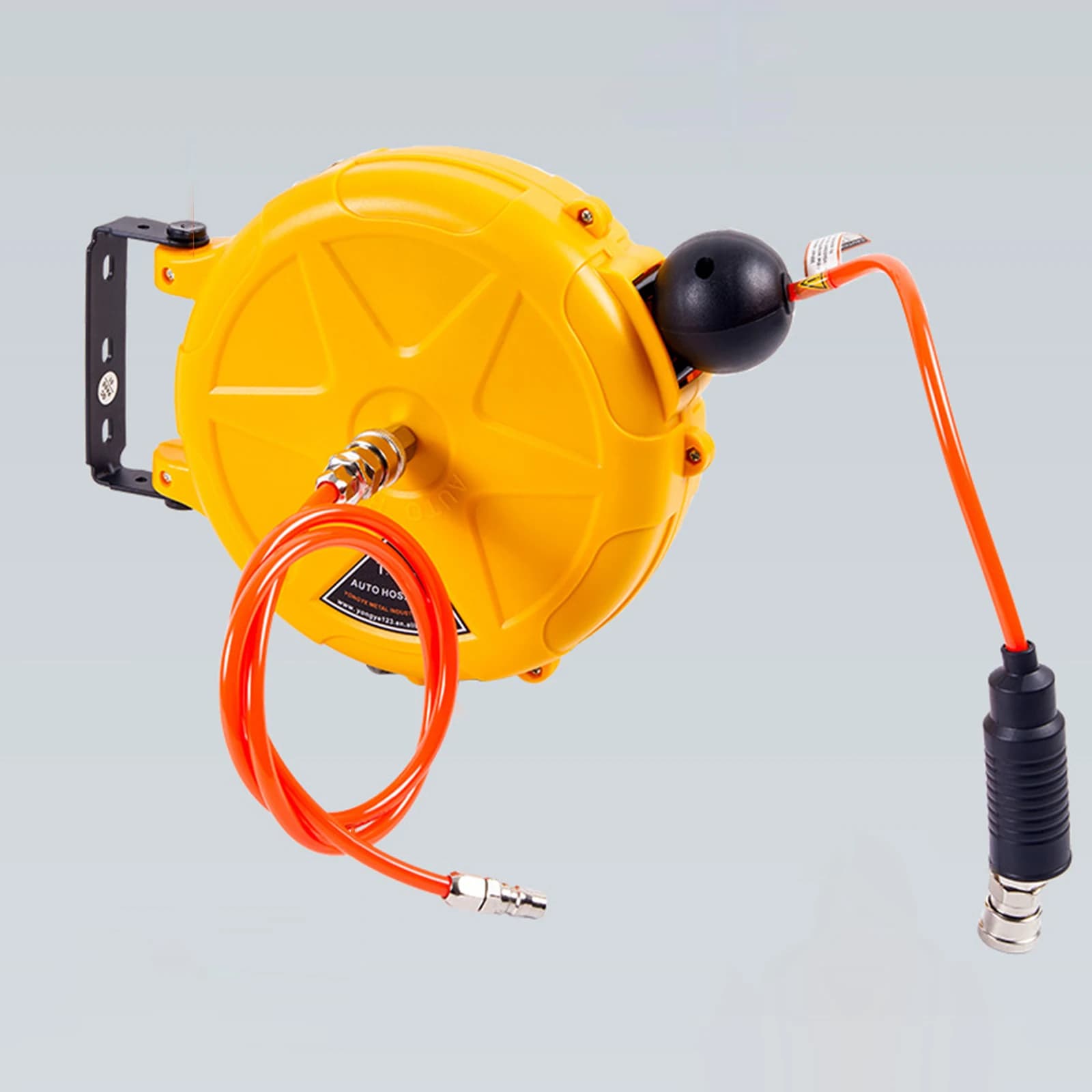 【best】Automatic Retractable Air Hose Reel With 10M Air Hose Slow Retraction For Outdoor Car Washing Workshop Garage Garden Water
