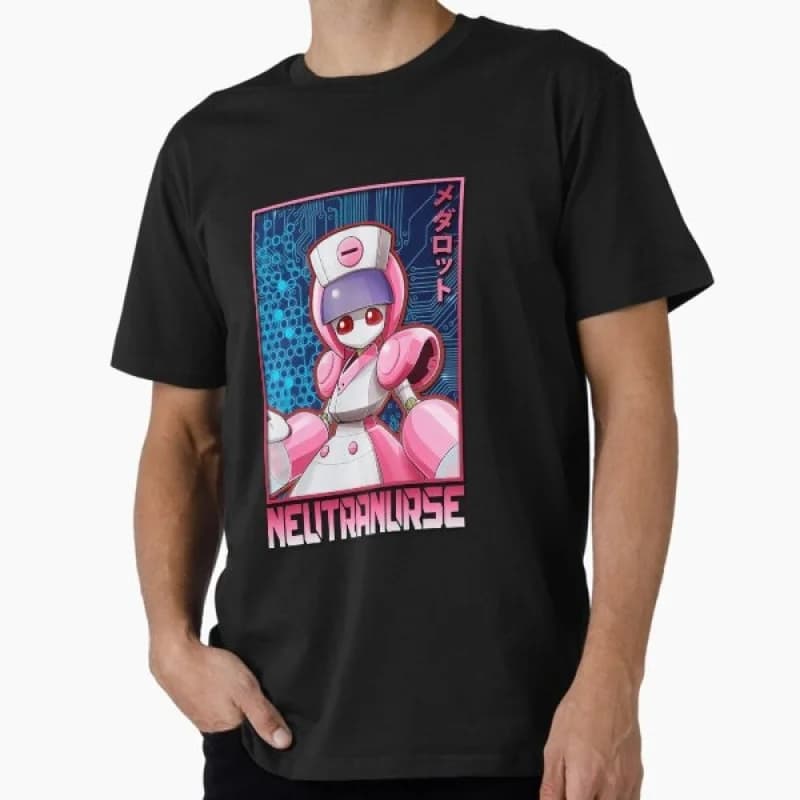 Neutranurse Classic Cyber Mecha Manga Graphic clothes 0422 Anime Medabots Metabee Robot t shirt Short sleeve All size tops S-6XL