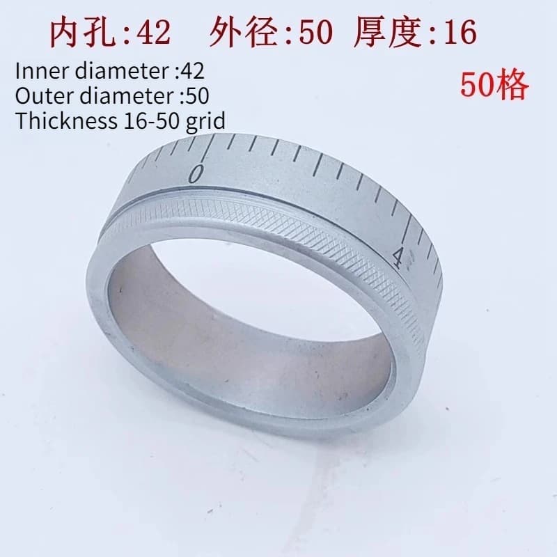 1PC 0-50mm/100mm Lathe Scale Ring Metal Dial Machine Part 42x50xT16mm/48x60x16mm/80x100x20mm Accurate Durable