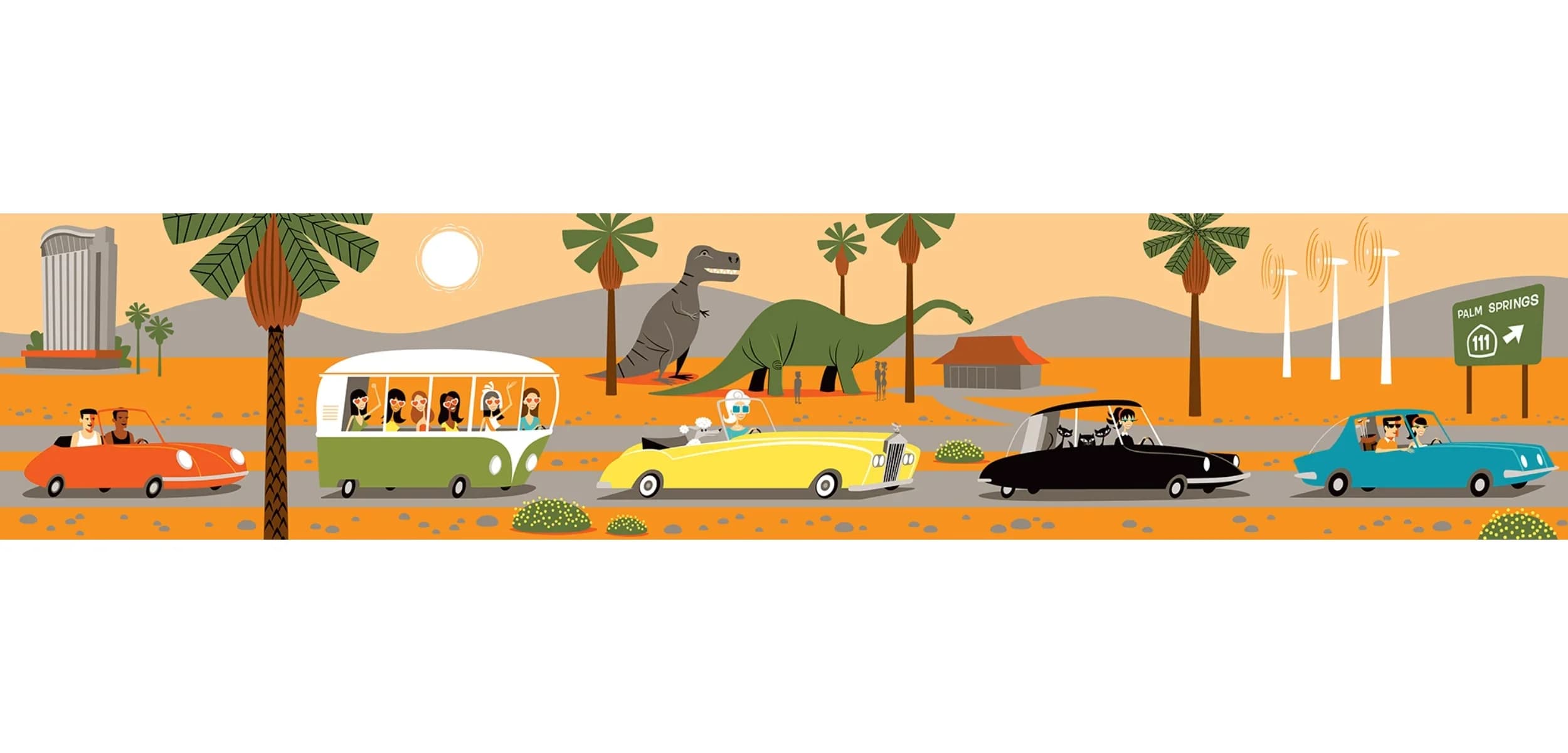 Josh Agle SHAG, Art Picture Print Silk Poster Living Room Decor, Home Wall