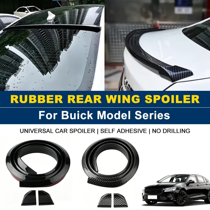 For Buick Enclave Encore Envision Regal Lacrosse Verano Envista 1.5M Self-Adhesive Rear Spoiler Wing No Drill Trunk Lip Parts