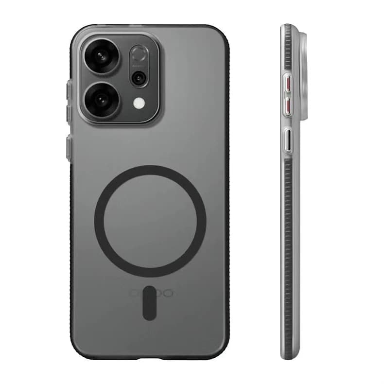 Ultra Slim Shockproof Bumper Phone Case For Oppo Reno 13Pro 14 Reno14 15 5G Magnetic For MagSafe Matte Transparent PC Back Cover