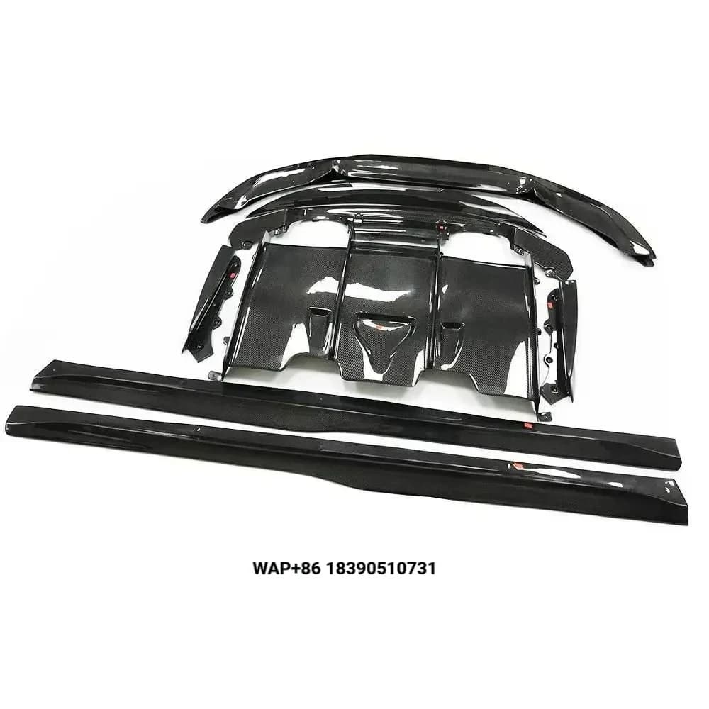 Carbon Fiber Bodykit Front Bumper Chin Lip Rear Diffuser Trunk Spoiler Side Skirt PSM Style for M4 F82 M3 F80