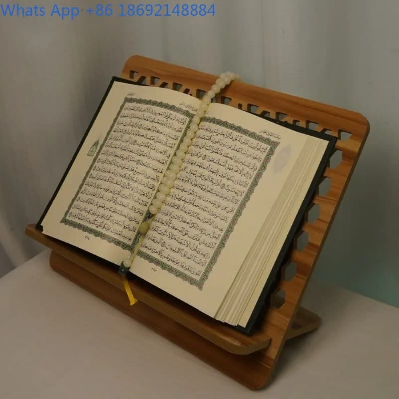 Reading Stand Bracket Study Room Sutra Stand Reader Support Stand Elegant Decorative Wooden Art Bookshelf