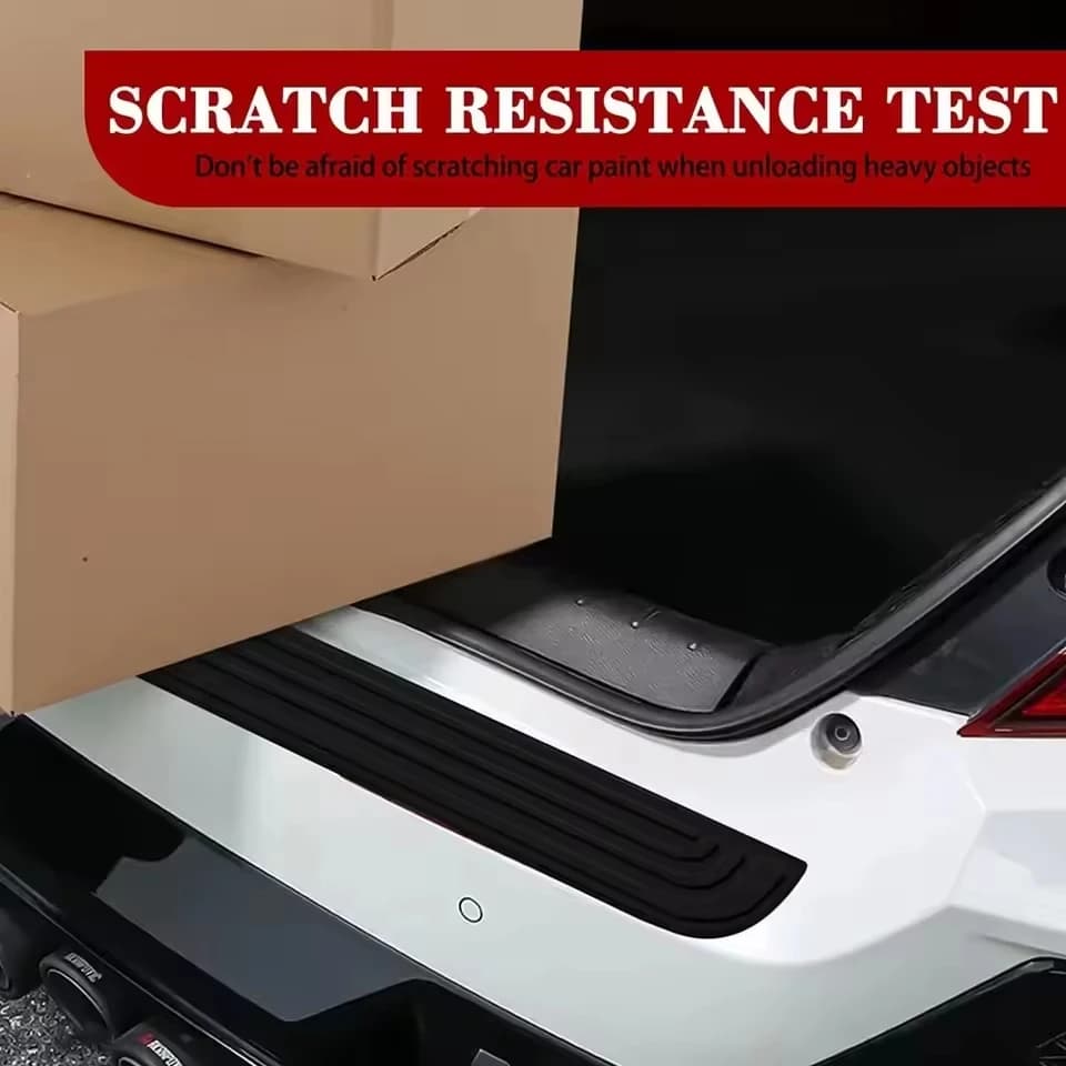 Universal Car Trunk Trunk Decoration Car Rear Bumper Protection Strip Trim Anti-Kicked Scratch Protector Sticker Strip Accessory