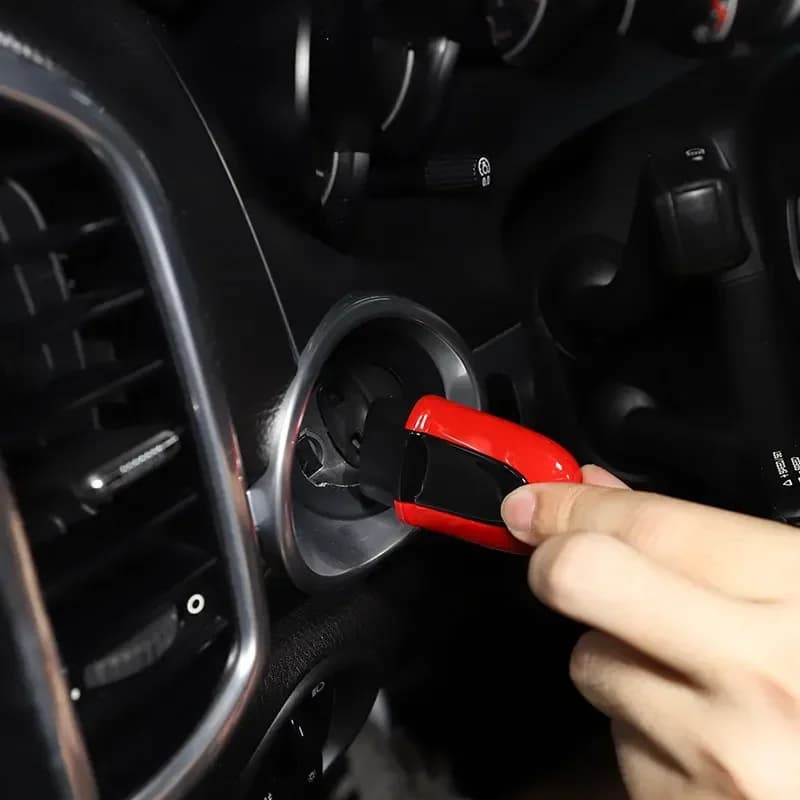 For porsche Boxster Cayman 911 Cayenne Macan 2013-2023 car engine start key switch One-click ignition Trim Car Accessories