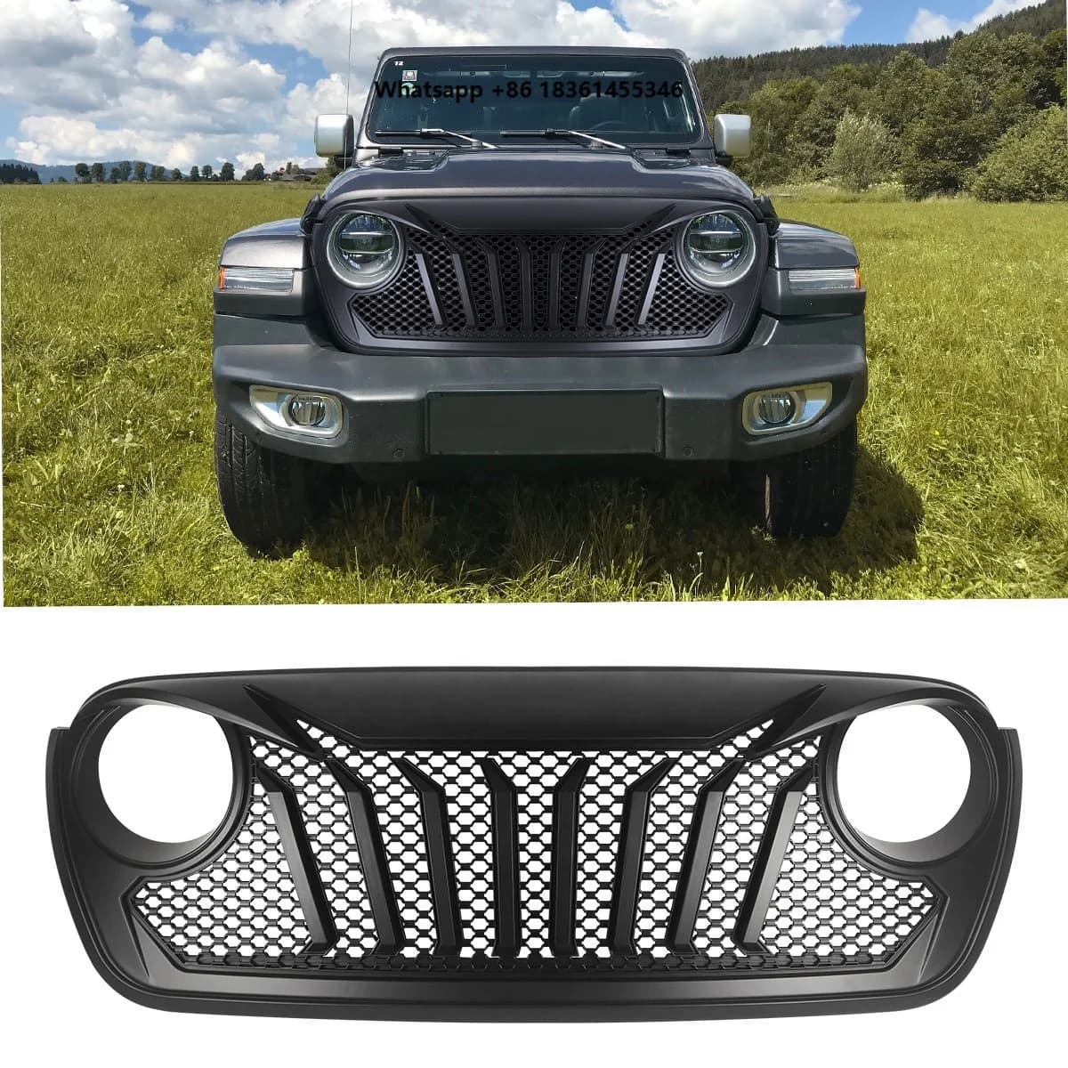New Style Car Grill Front Bumper Grille For Wrangler JL