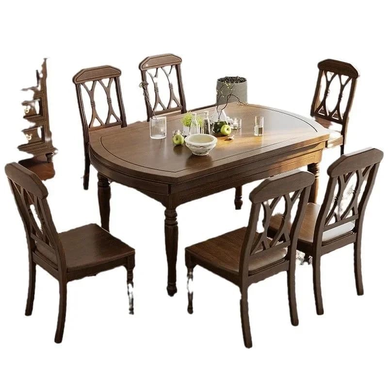 Retro American Dining Table Solid Wood
