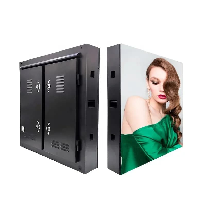 Outdoor P4mm LED Display for Fixed Installation Waterproof Bus Station Advertising Video Screen Bus Stop Guide Cabinet