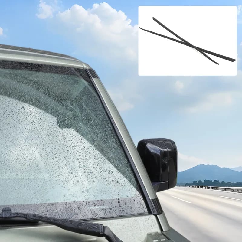 Rubber For 2020-2025 Range Rover Defender Front Windshield A-Pillar Noise-Reducing Sealing Rubber Strip Car Exterior Accessories