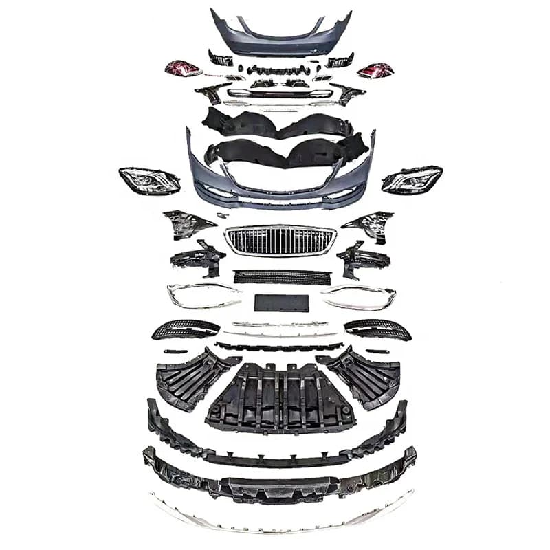 New Upgrade Auto Body Part Front Bumper Kit for Mercedes s Class W222 2014-2018 Change to Style