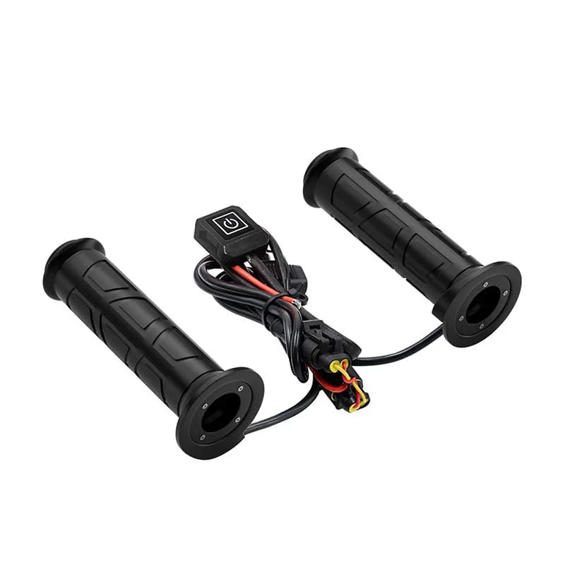 ATV UTV Heated Handlebar Grips Waterproof Adjustable Temp Motorcycle Heated Grip Kit for Snowmobile