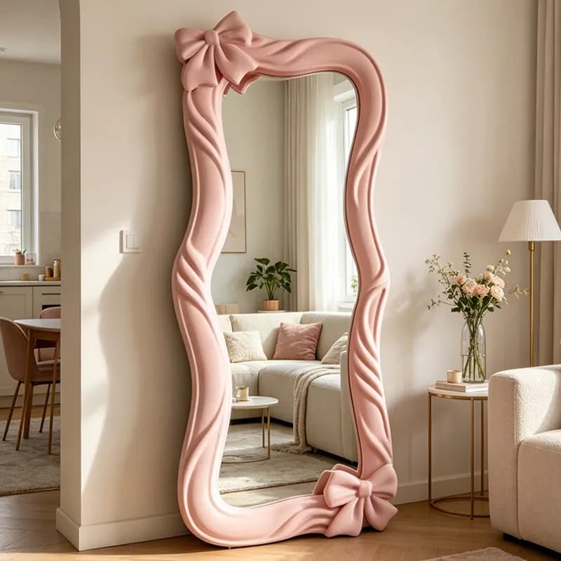Nordic Big Decorative Mirrors Aesthetic Apartment Square Standing Mirrors Full Body Living Room Specchi Decorativi Home Decor
