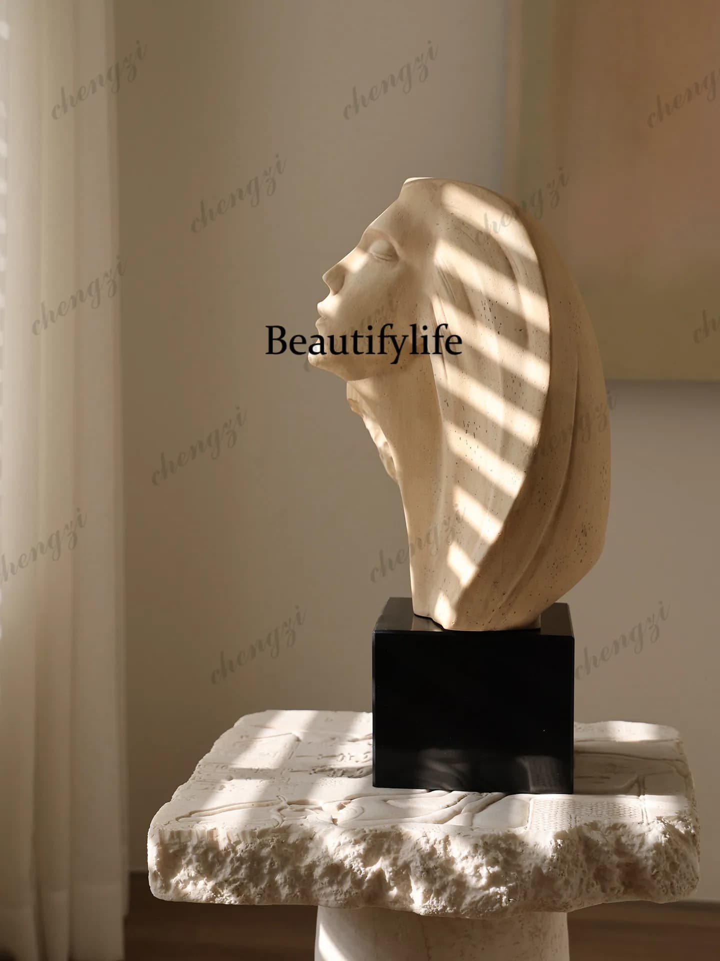 Medieval Portrait Art Sculpture Ornament Living Room Tabletop Advanced Decoration Crafts Entrance