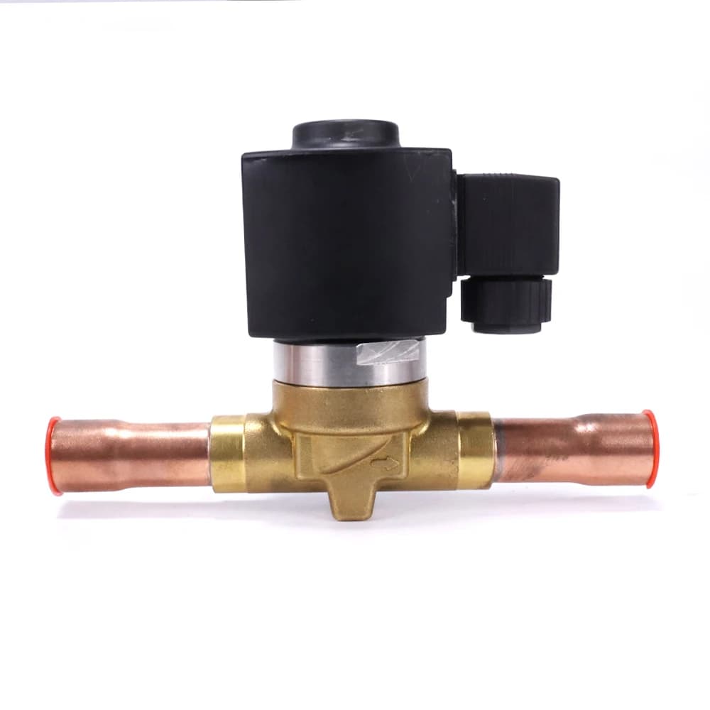 For OEM clip-on solenoid model waterproof solenoid valve 1/4 port size temperature 0-0.8MPa pressure refrigeration