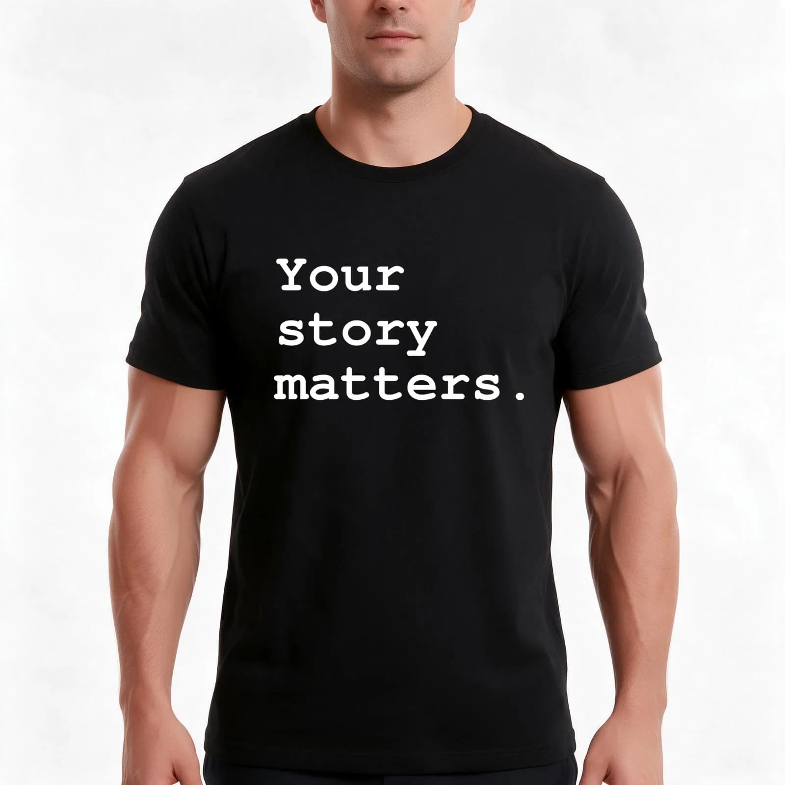 Your Story Matters T-Shirt, Summer Casual Cotton Tee, Oversized Streetwear Tops, Vintage Graphic Print, Loose Fit Short Sleeve