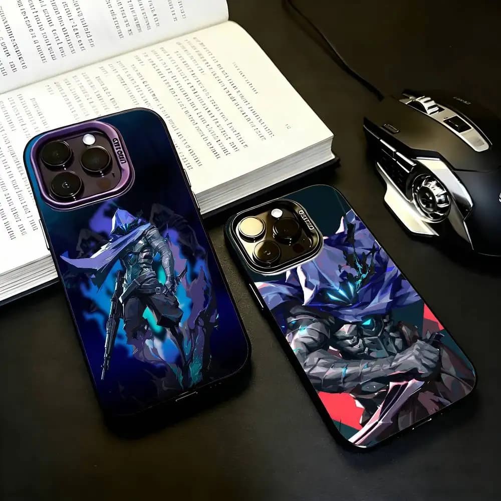 Omen Game  Phone Case For iPhone17,16,15,14,13,12,11 Plus,Pro Max Black Candy silver phone case