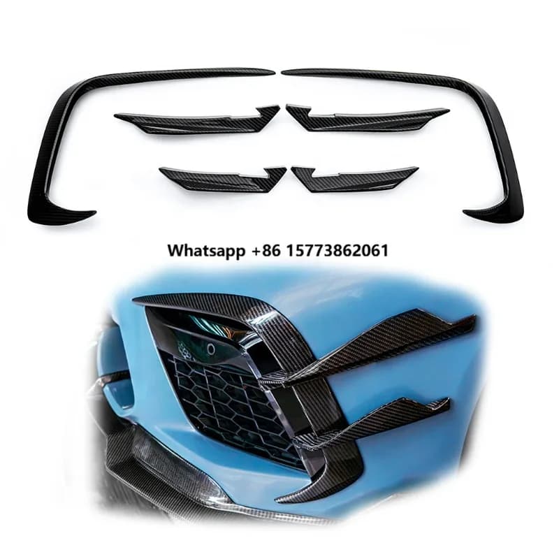 CMST Dry Carbon Fiber Front Bumper Air Vents 6-Piece Kit for  M8 F91/F92/F93 (2018-2022) Car Spoiler Auto Parts Accessories