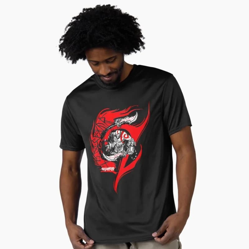 0401 Kratos God of War Spartan Rage Graphic clothes Norse mythology Videogame Gift t shirt 100% cotton printed All size tops
