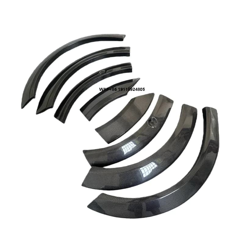 Used for  Model X Modification TOPCAR Style Carbon Fiber Wheel Arch Mudguard Wide Body External Packaging Body Kit