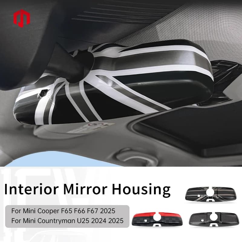 For Mini Cooper F65 F66 F67 Countryman U25 Car Rear View Mirror Cover ABS Car Endoscope Protective Decorative Shell Accessories