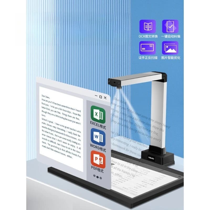Books Multi-page Continuous Shooting Automatic Fill Light Correction Scanner