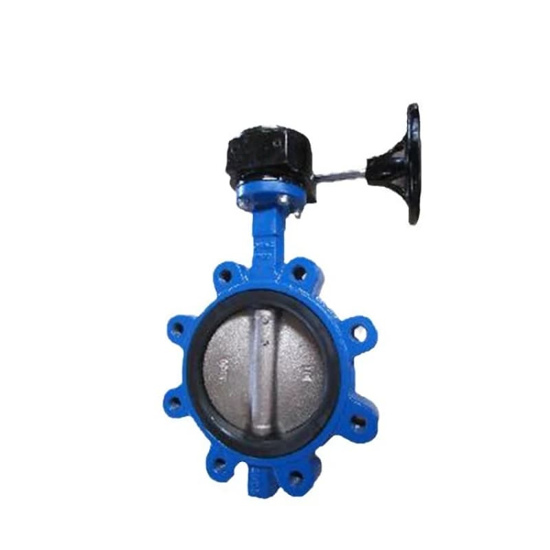 Turbo lug butterfly valve Soft seal Manual cast iron butterfly valve Industrial switch Large diameter