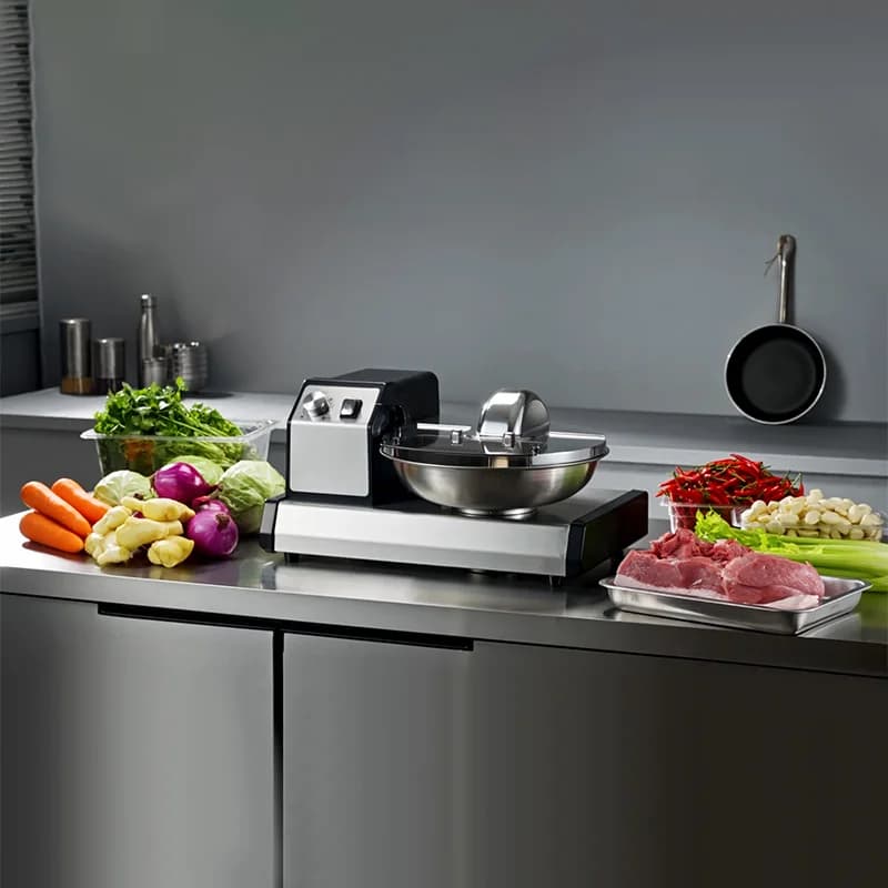 Restaurant Space-saving Multi-Purpose Vegetable Cutter Machine With Visual Window Meat Mud Chopper Commercial Vegetable Chopper