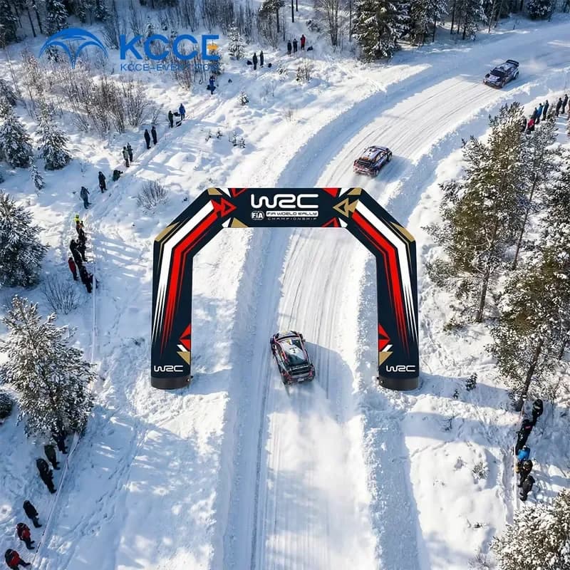 Customized Branded Inflatable Arch for Rally Events with High-Quality Printing and Durable Construction for Event Entrances