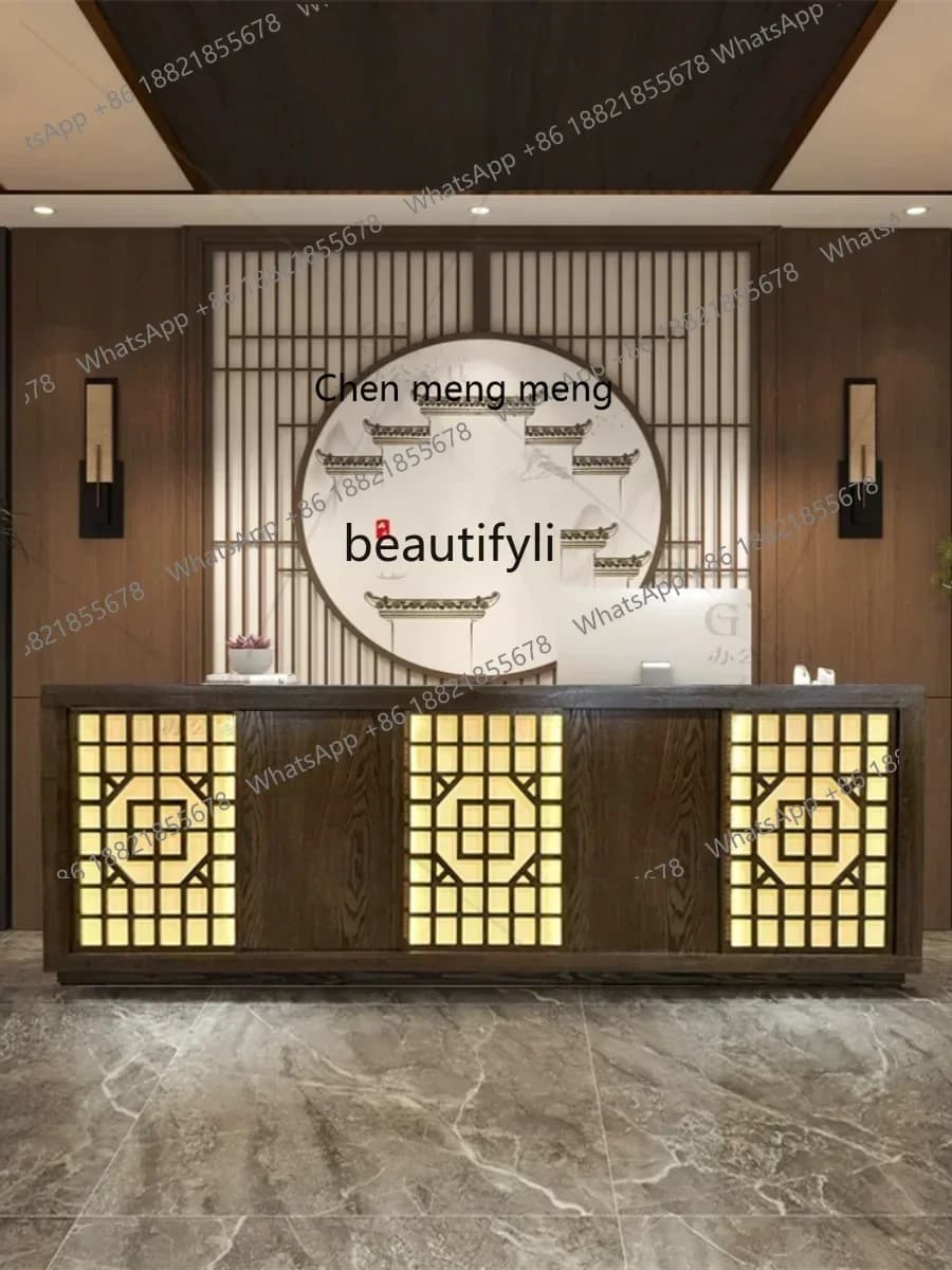 SS new style ss7486 Chinese Restaurant Cashier Counter Shijing Style Bar Restaurant B & B Shop Traditional Chinese Medicine Anti
