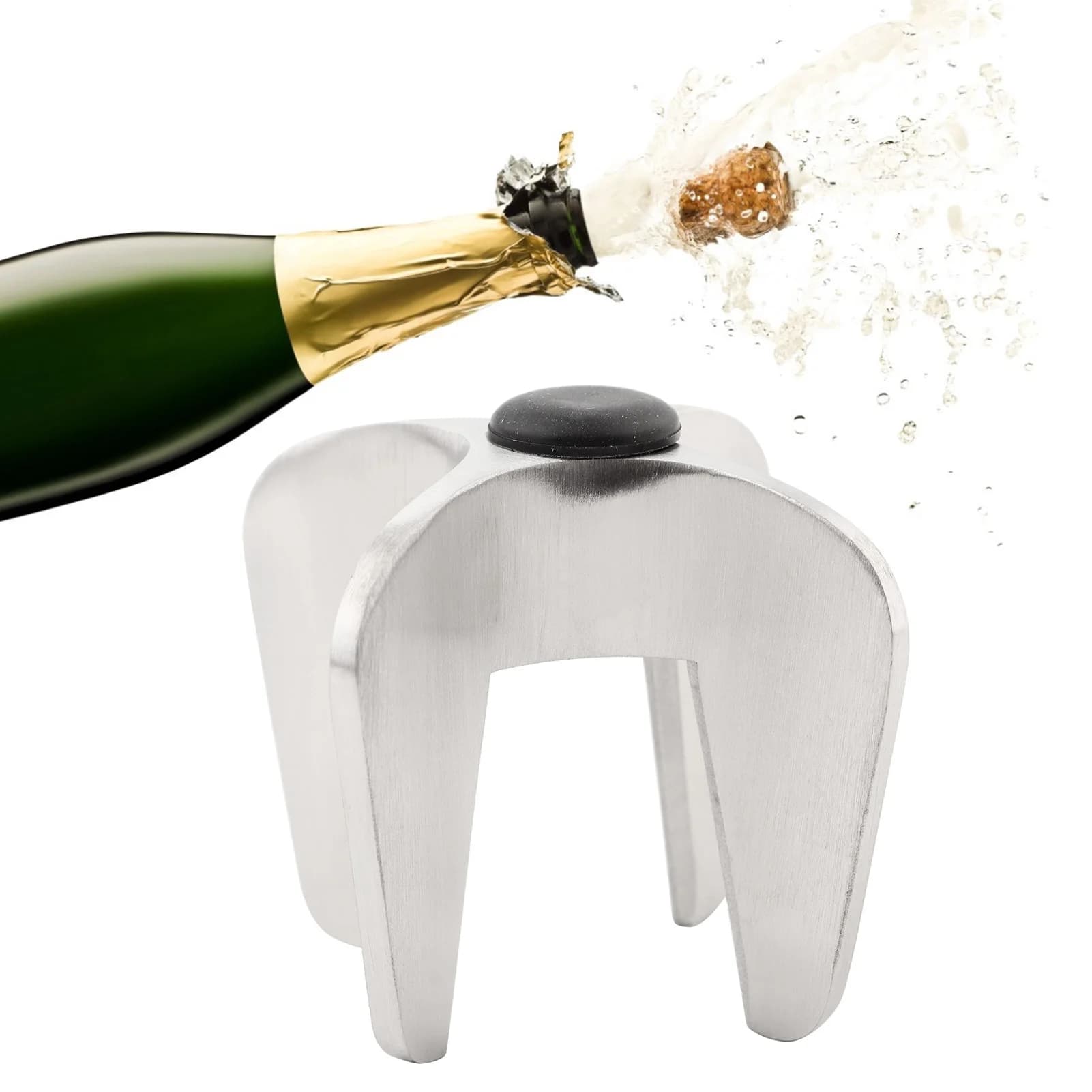D9 Champagne Wine Bottle Opener Sparkling Cork Remover Stainless Steel with Polishing Surface Bubble Wine Cork Bottle Opener
