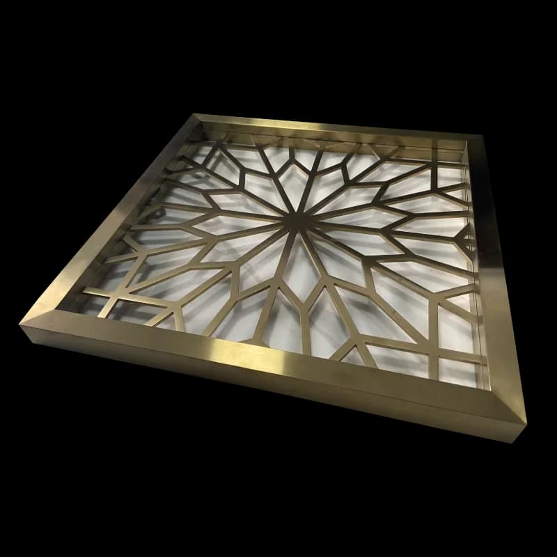 Stainless steel room screening partition perforated metal shield