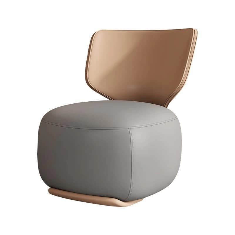 Italian light luxury creative leisure sofa chair living room home single chair ergonomic cotton and linen rotatable back chair