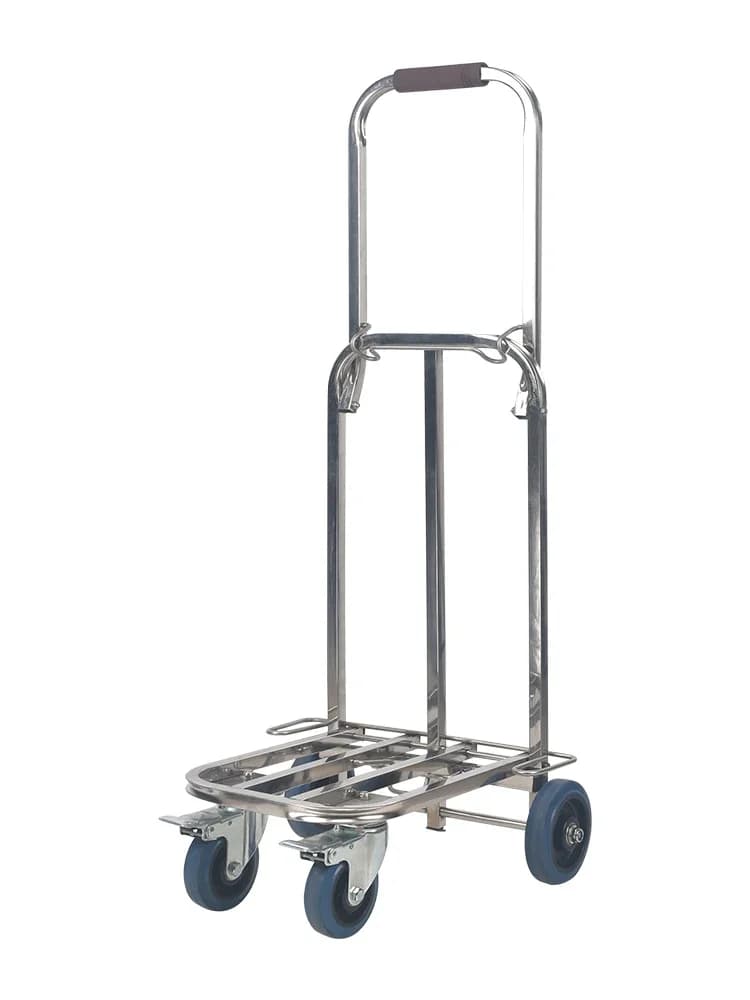 ZZXL Stainless Steel Trolley Folding Small Trailer Trolley Truck Truck King Portable