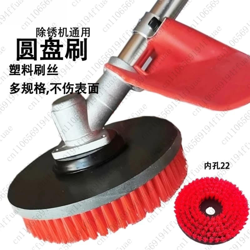 Supply of electric long handled cleaning brushes, cleaning brush heads, large diameter floor tile billboard cleaning brushes