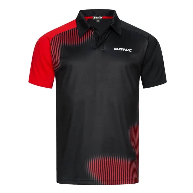 Table Tennis Sports Men's Polo Shirt Fashion Comfortable Training Clothes Casual Lapel Short Sleeve Top Summer Loose Fitness Tee