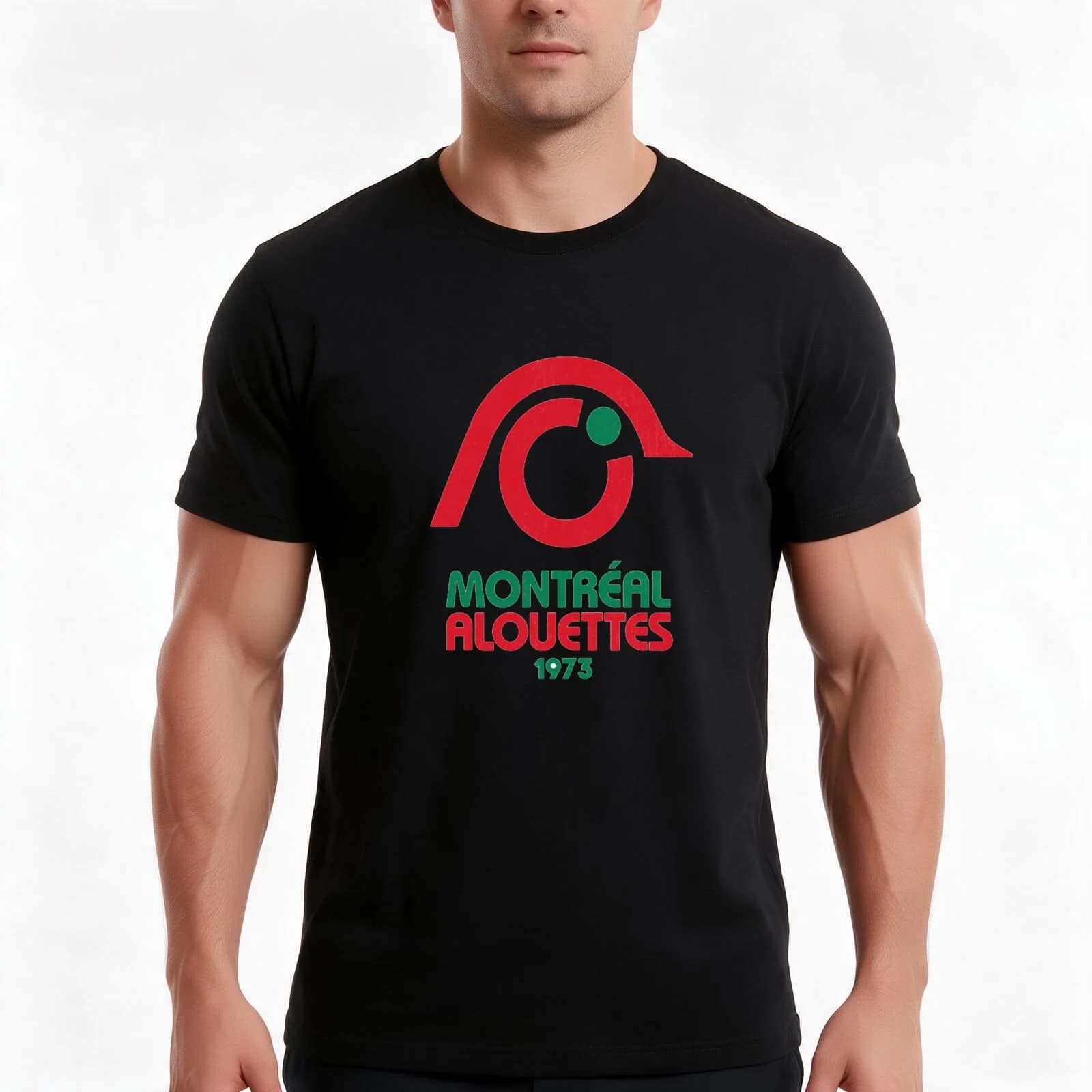 Montreal Alouettes 1973 Vintage Logo T-Shirt, Summer Casual Cotton Tee, Oversized Streetwear Tops, Vintage Graphic Print