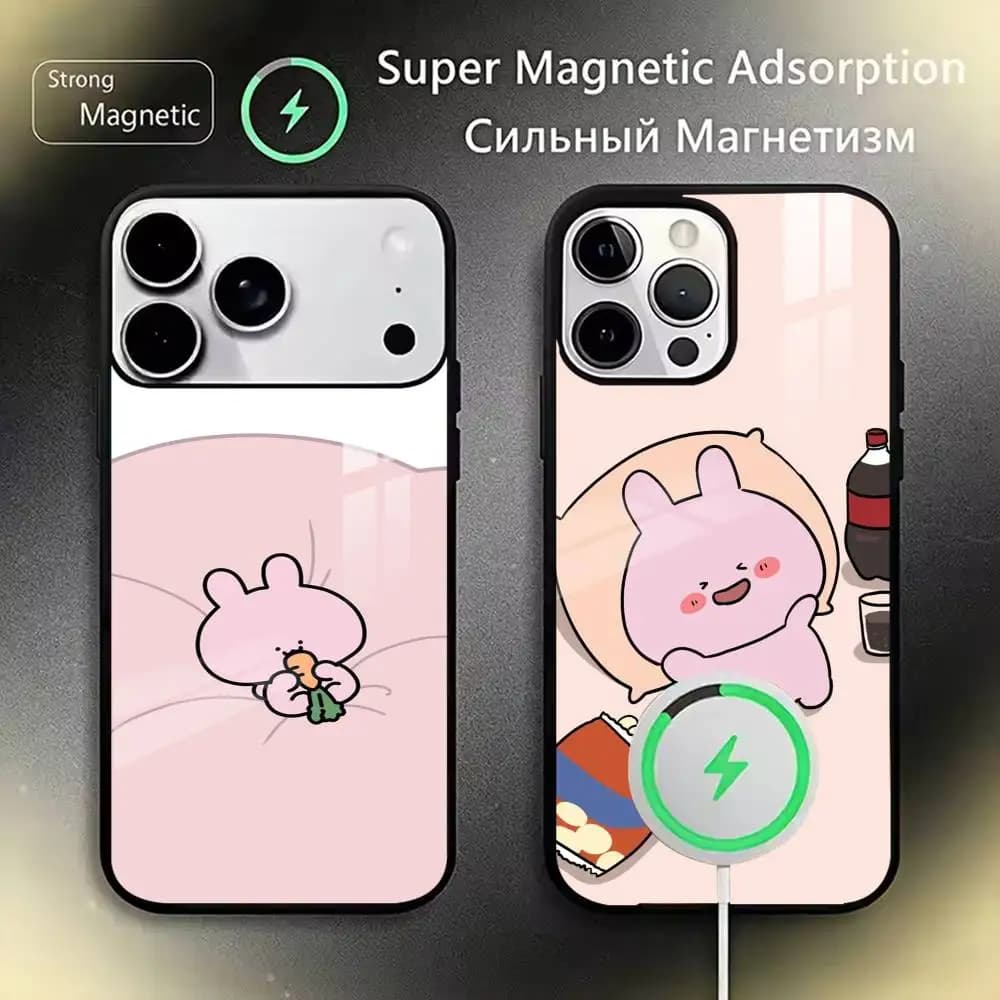 Cartoon A-Asamimichan   Phone Case For iPhone17,16,15,14,13,12,11 Plus,Pro Magnetic with Magsafe Wireless Charging