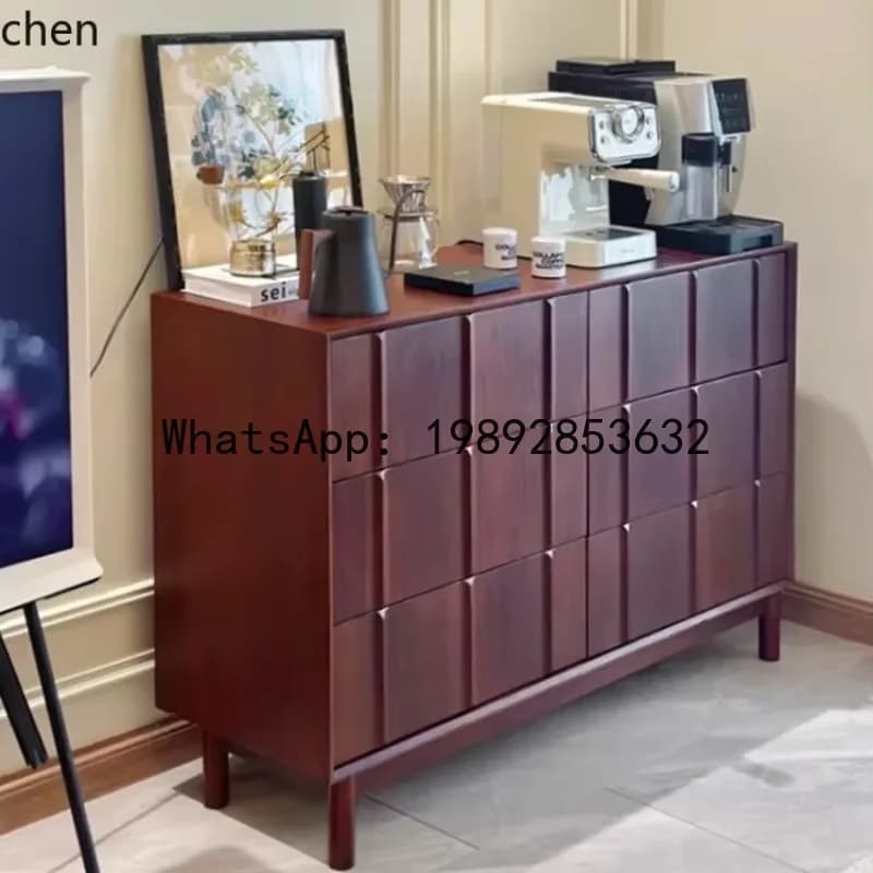 porch cabinet large capacity solid wood storage foyer cabinet chest cabinet