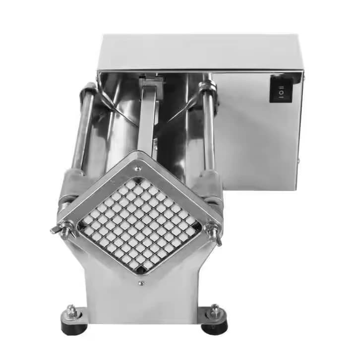 Commercial Automatic Electric French Fries Potato Fruit Cutter for Home Restaurant Stainless Steel Potato Cutting Machine