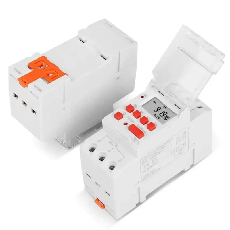30A 5000W 110V 120VAC Digital Weekly Programmable Timer Switch Automatic On and Off Countdown Function and 12/24h