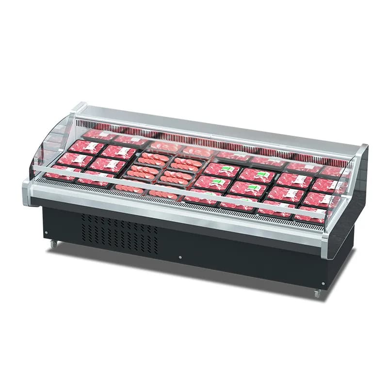 supermarket Fresh pork Beef refrigerated display cabinet Horizontal herbal tea braised cooked food cabinet Fresh-keeping cabinet