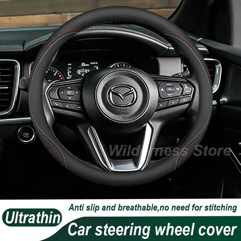 Hot Sales Car Steering Wheel Cover For Mazda BT 50 BT-50 2006 2007-2027 Leather Steering Wheel Cover Mazda BT50 2025 Accessories
