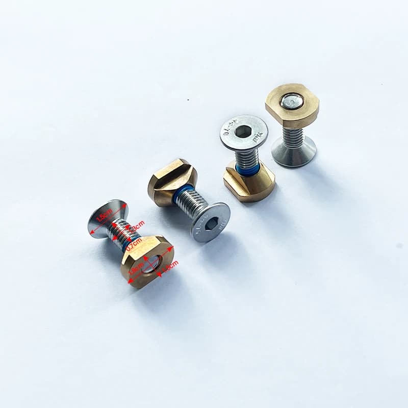 【Hot】General-purpose wing fittings, American sheet materials, four-hole screws, 316stainless steel hardware, water sports wing b