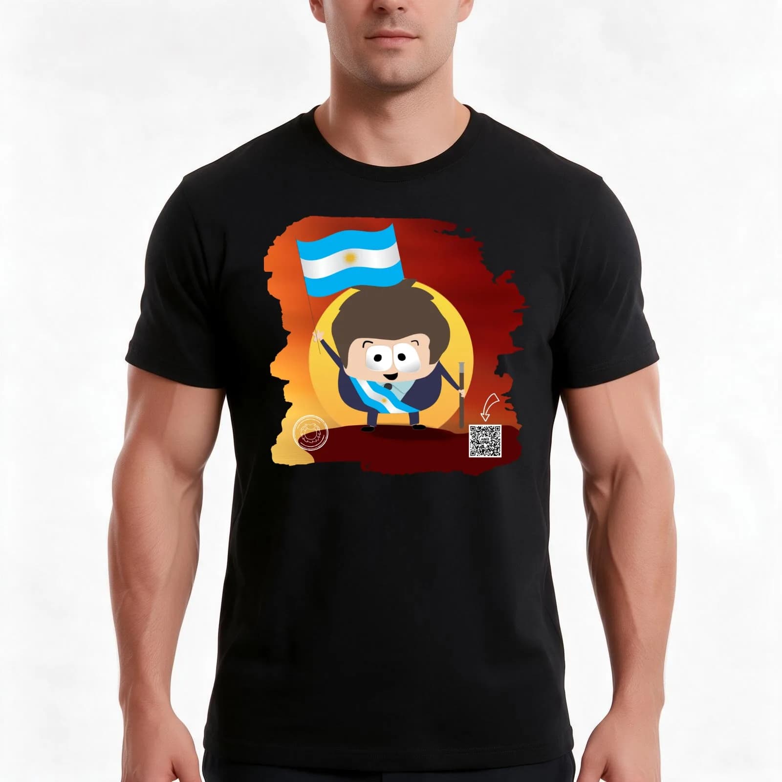 Javier Milei Leon Libertad T-Shirt, Summer Casual Cotton Tee, Oversized Streetwear Tops, Vintage Graphic Print, Unisex Men Women